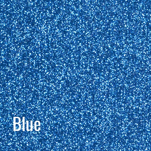 20" Blue Siser Glitter Heat Transfer Vinyl (HTV)