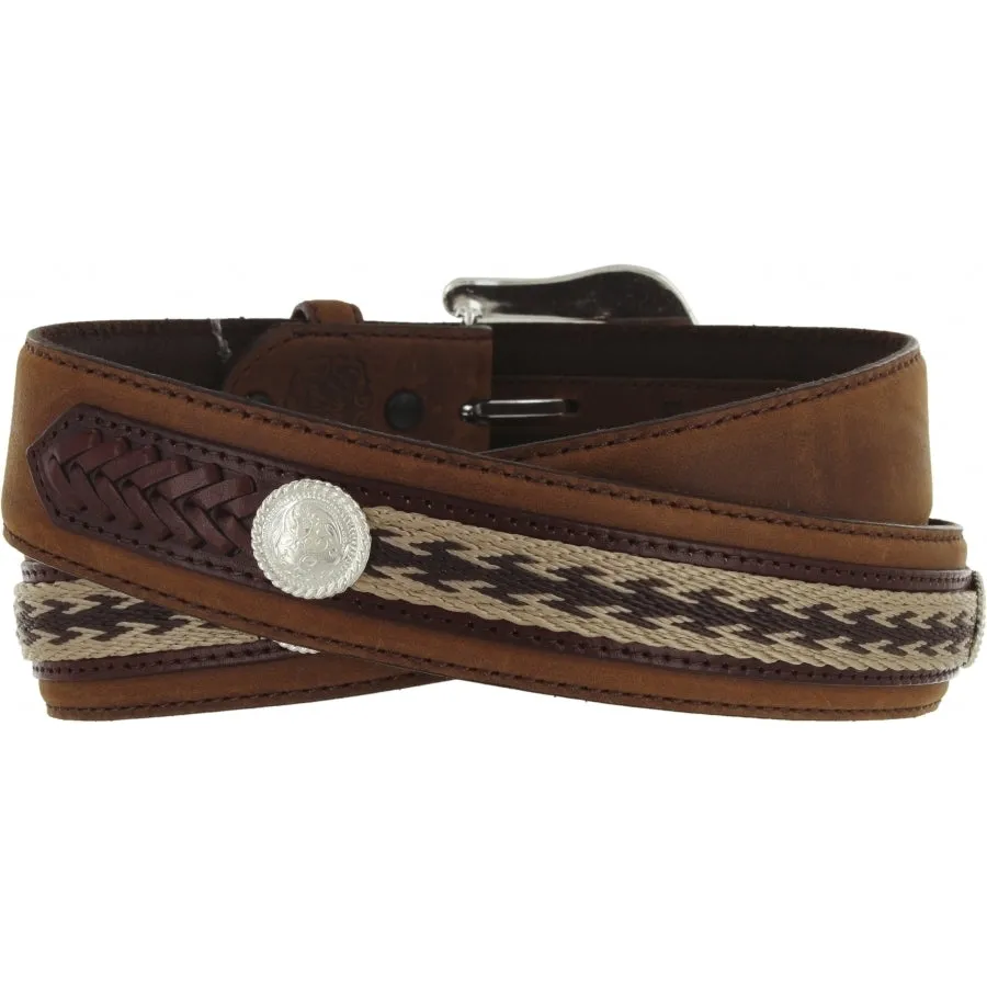 7239L Men's The Duke Center Applique Belt