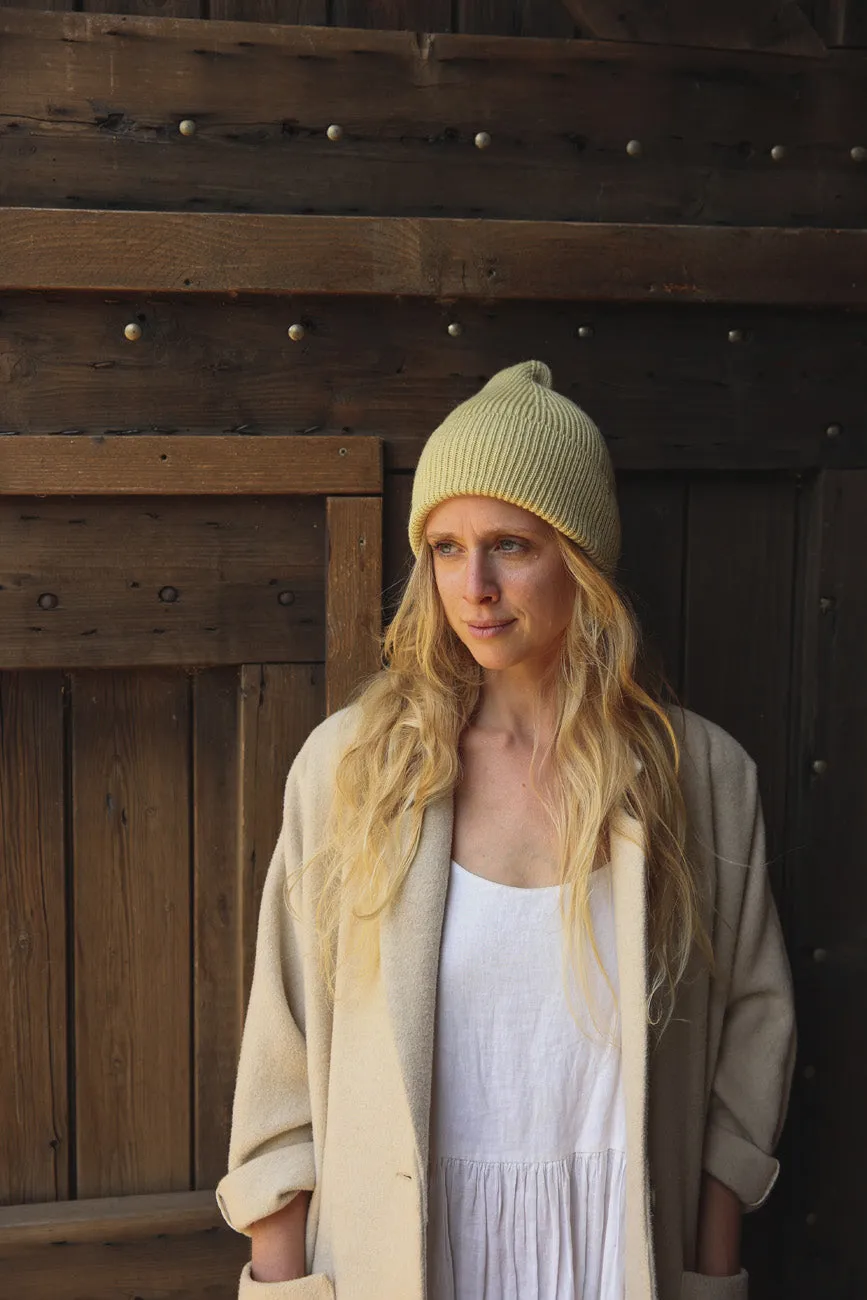 Adult Beanie Fonzie - Off White <br>hvid