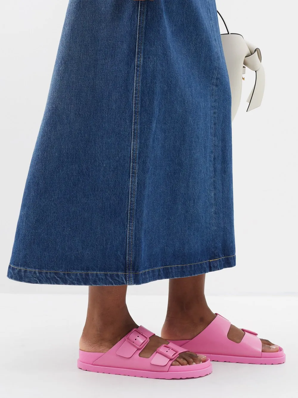Arizona Birkenstock leather sandals, pink