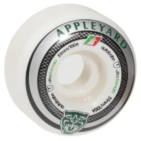 Autobahn Appleyard Big Cat Skateboard Wheels 51mm 100a - White (Set of 4)