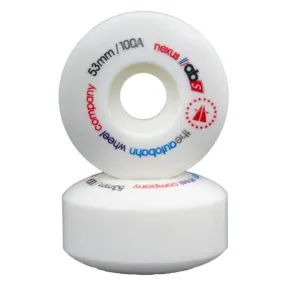 Autobahn Nexus Skateboard Wheels 53mm 100a - White (Set of 4)