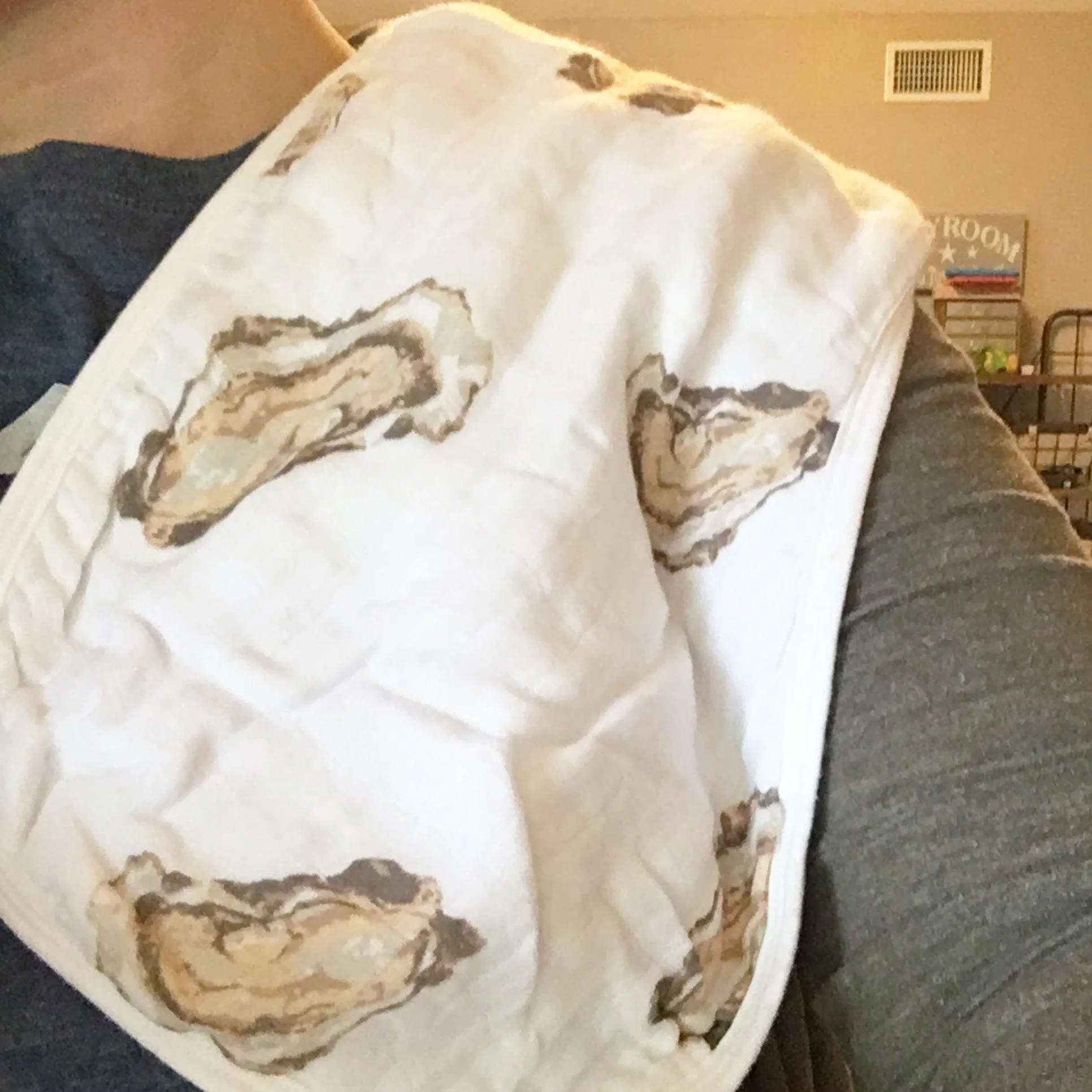 Baby Burp Cloth & Bib Combo: Aw Shucks! Oyster