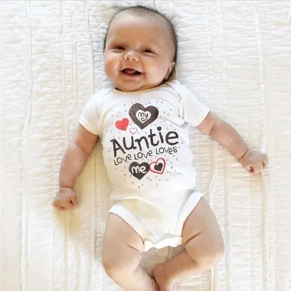 Baby Girl I LOVE YOU TO THE MOON AND BACK Romper