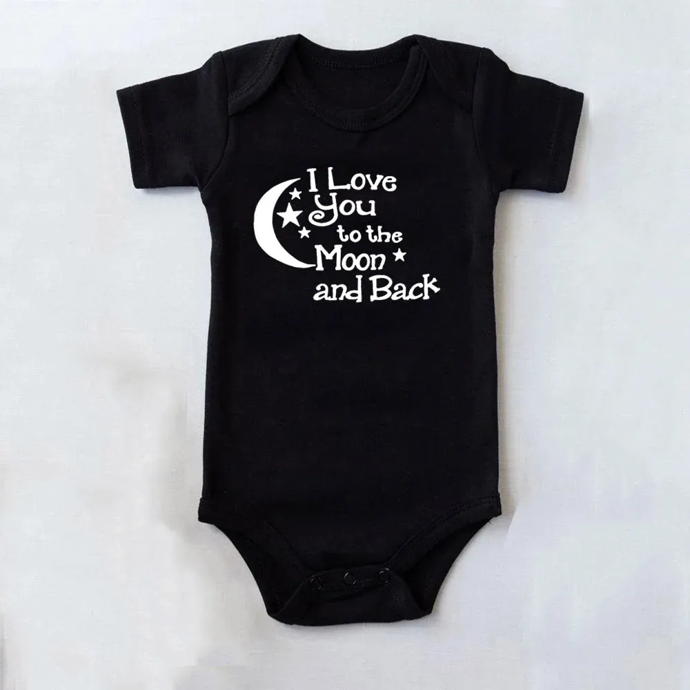 Baby Girl I LOVE YOU TO THE MOON AND BACK Romper