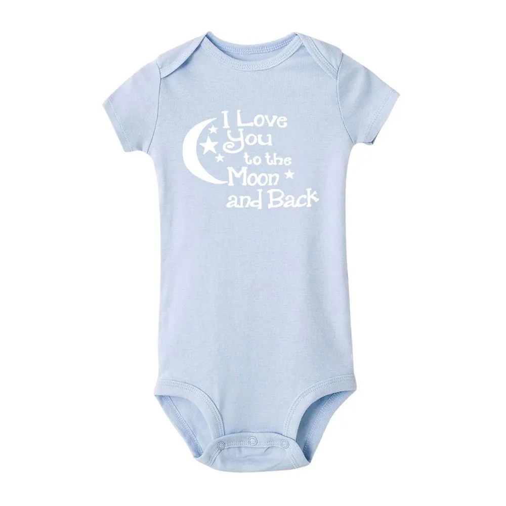 Baby Girl I LOVE YOU TO THE MOON AND BACK Romper