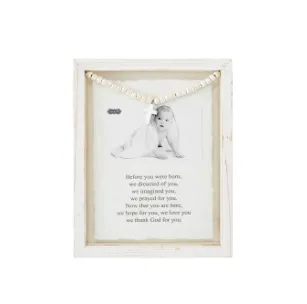 Baby Prayer Glass Frame