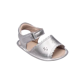 Baby Scallop Sandal - Silver