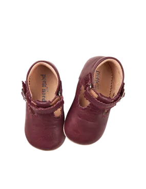 Baby Scallop T-bar - Plum
