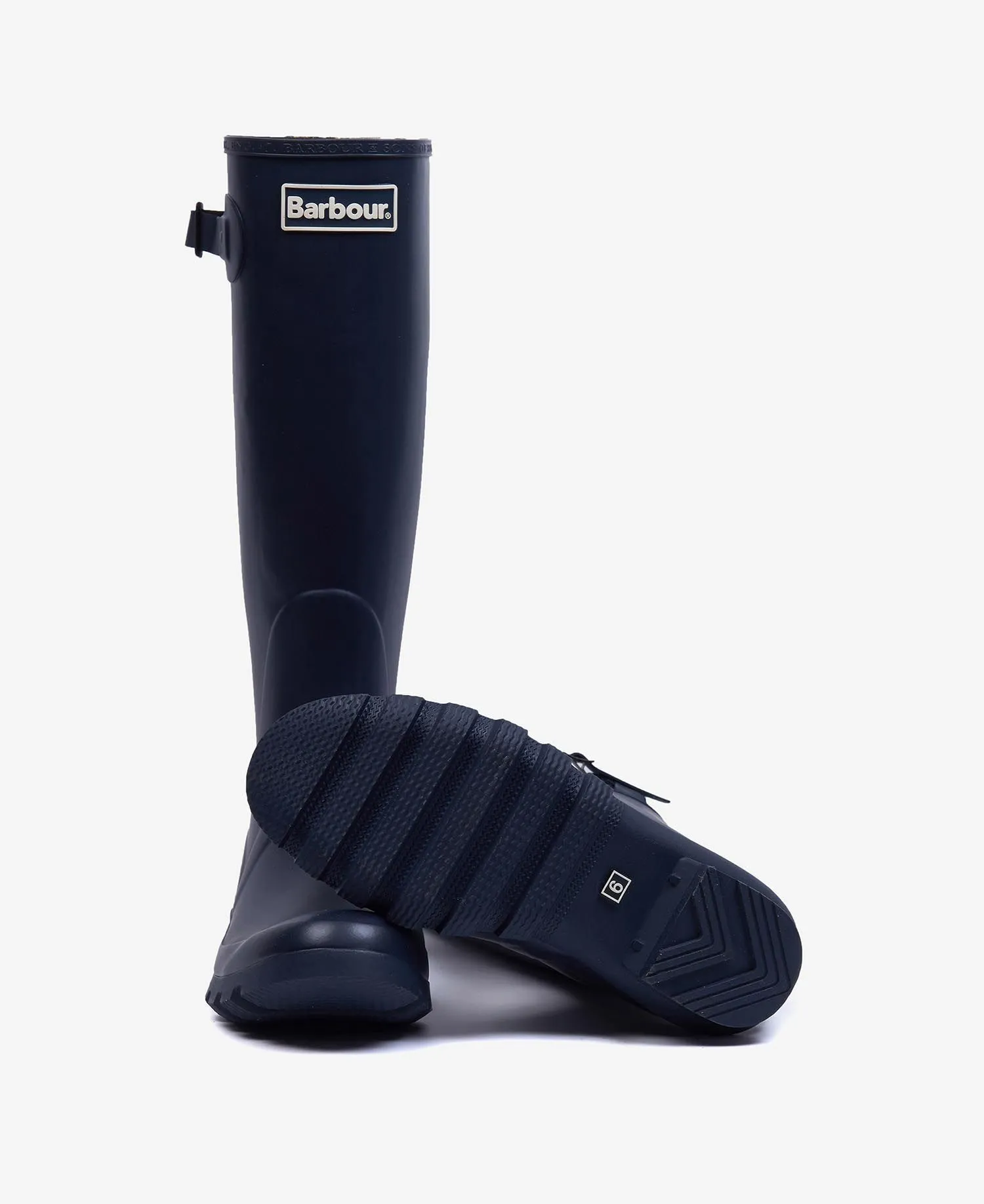 Barbour Women's Bede Tall Wellington Boots Navy LRF0043 NY71