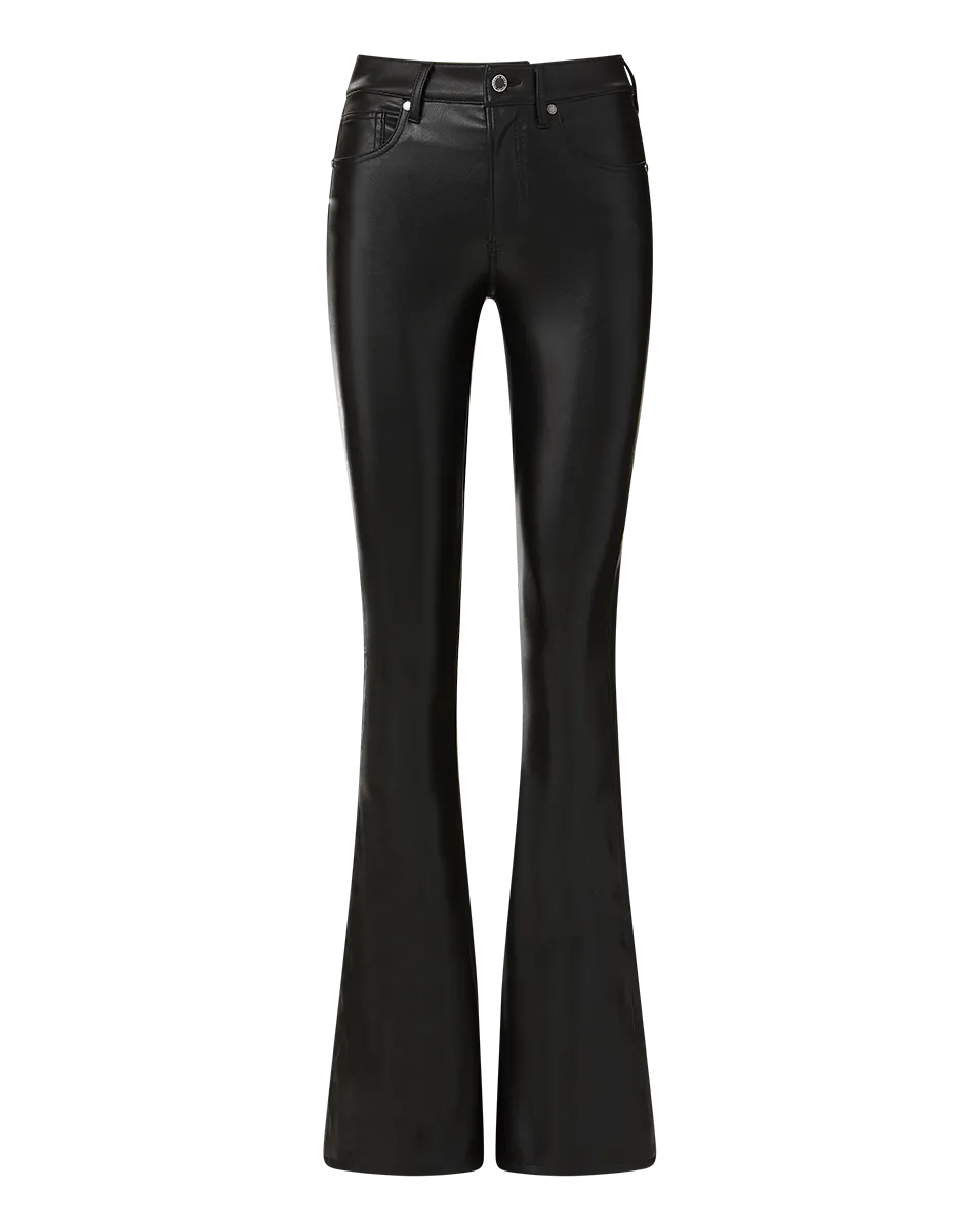 Beverly Vegan Leather Skinny-Flare Pant | Extended