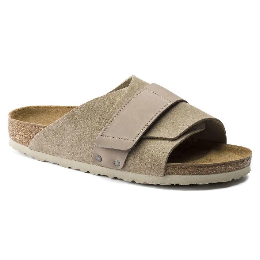 Birkenstock Taupe Kyoto Nubuck Leather Suede Leather