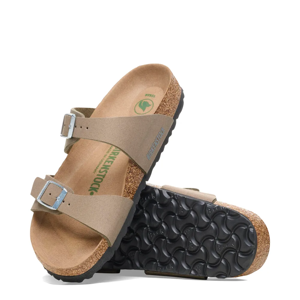 Birkenstock Women's Sydney Vegan Slide Sandal in Gray Taupe