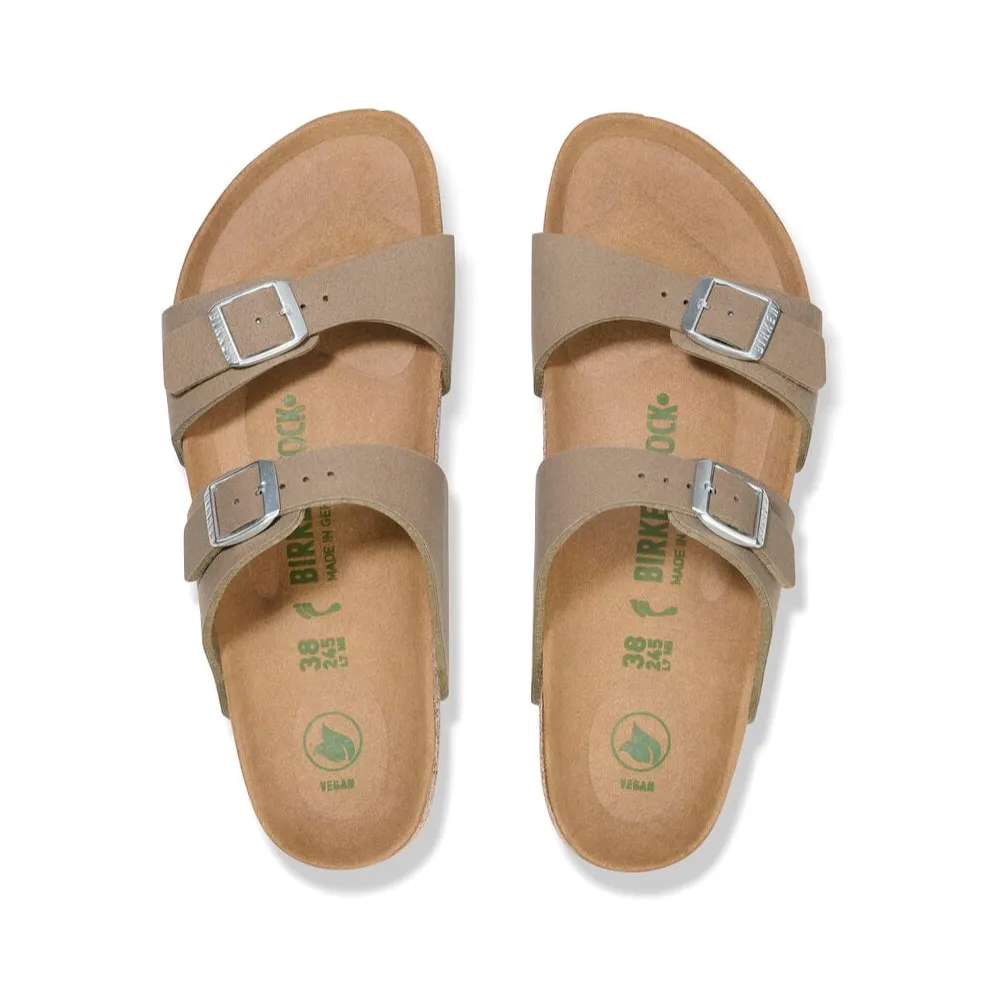 Birkenstock Women's Sydney Vegan Slide Sandal in Gray Taupe