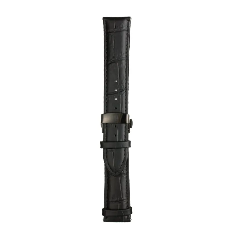 Black/Black Leather Band