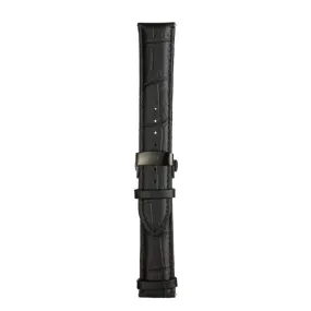 Black/Black Leather Band