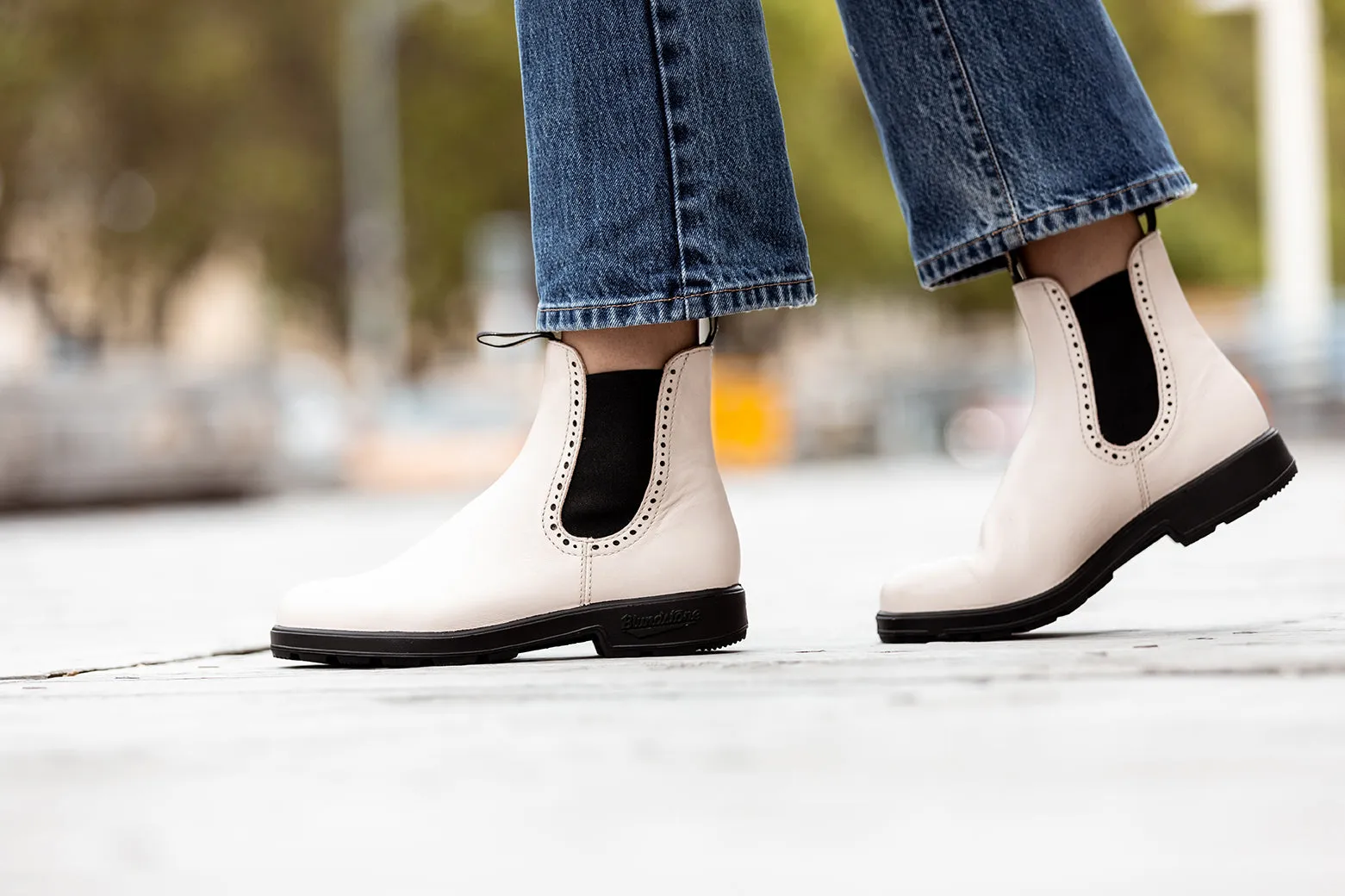BLUNDSTONE 2156 - Original Women’s Hi Top Pearl
