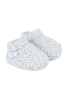 Booties - Sky blue organic cotton