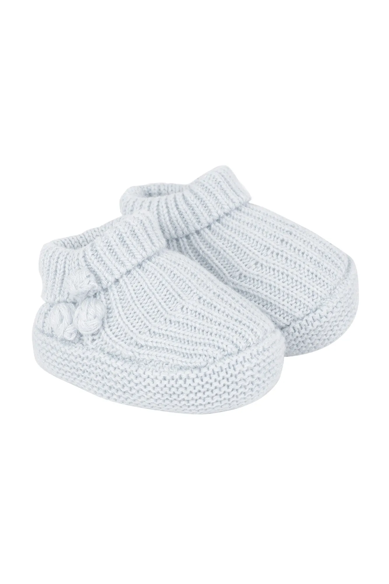 Booties - Sky blue organic cotton