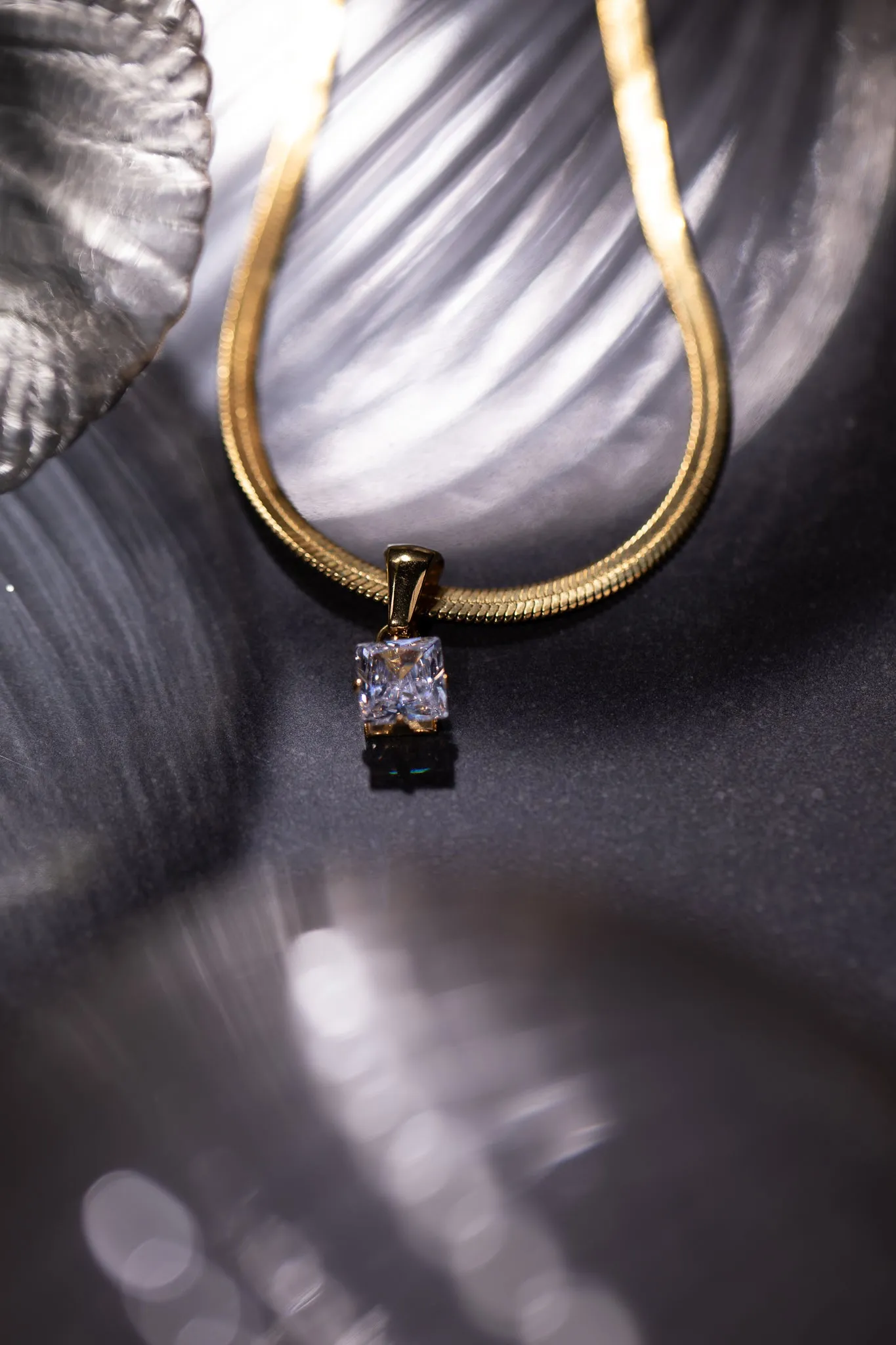 Brilliant Necklace 14K Gold Plated