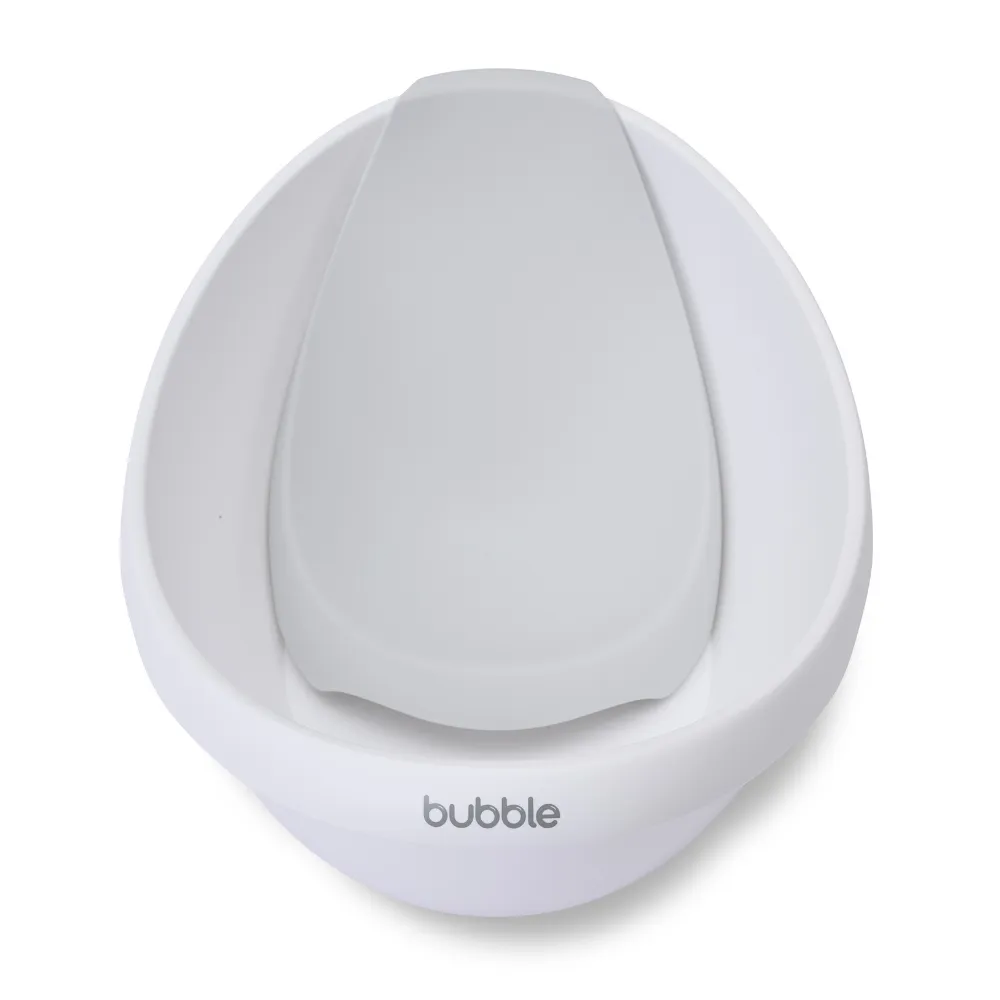 Bubble Baby Bath with Bath Seat - White