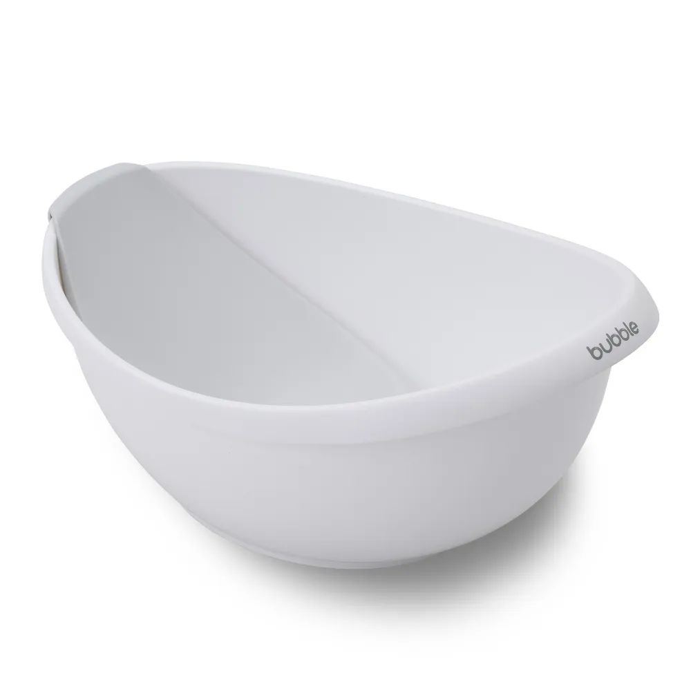 Bubble Baby Bath with Bath Seat - White