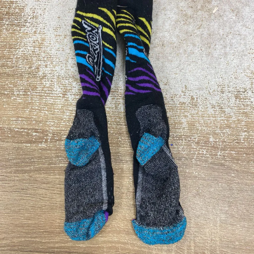 Burton - Kid's Midweight Ski Socks - MSRP $25: Black -children-