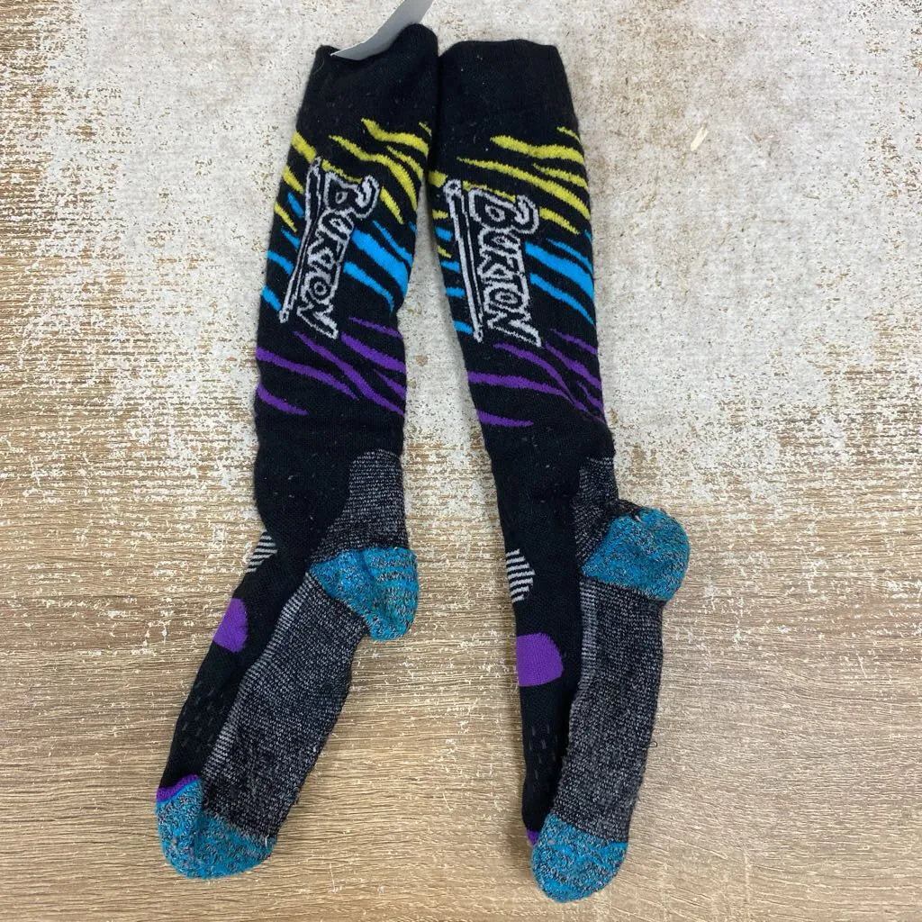 Burton - Kid's Midweight Ski Socks - MSRP $25: Black -children-