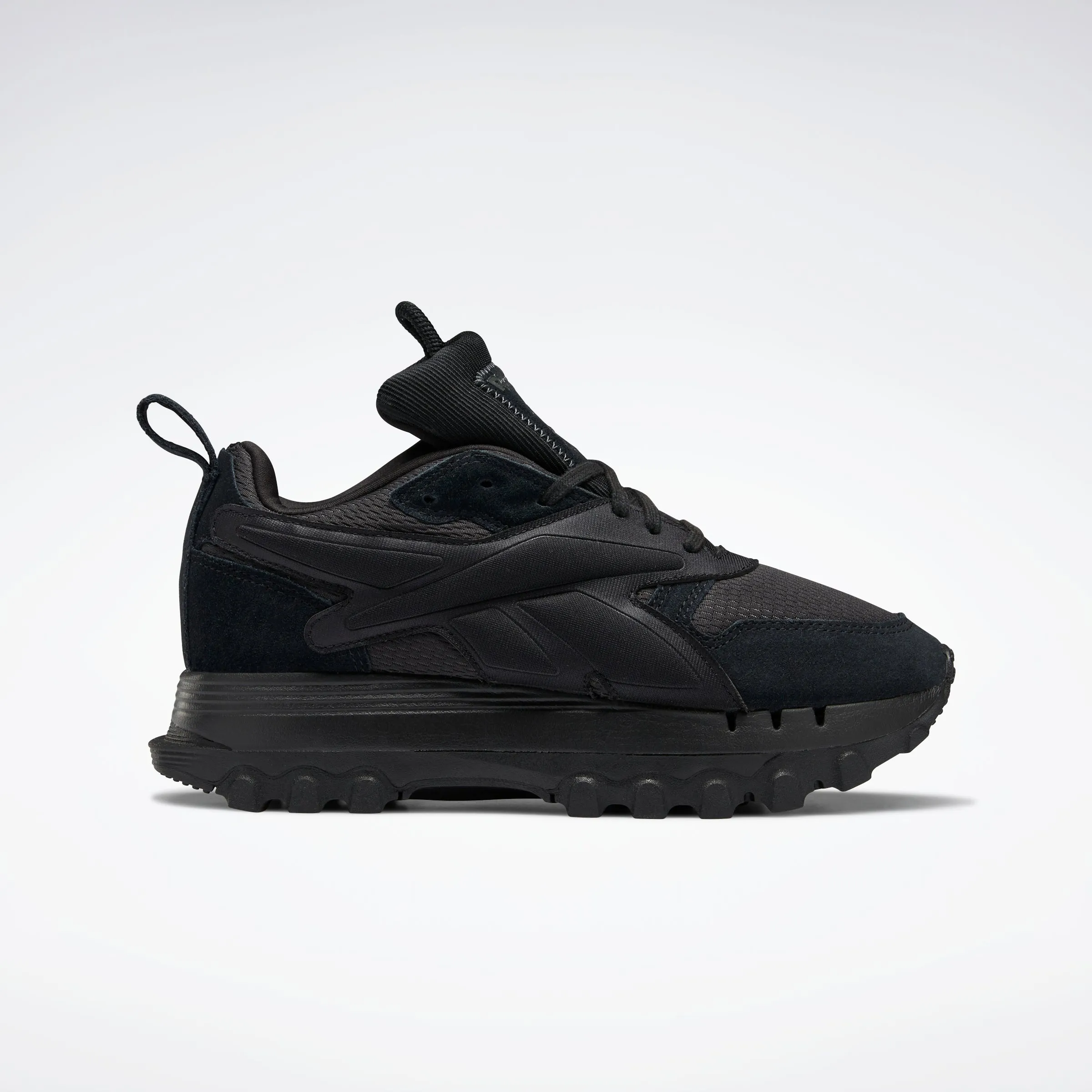 Cardi B Classic Leather V2 Shoes Black/Black/Pure Grey 8