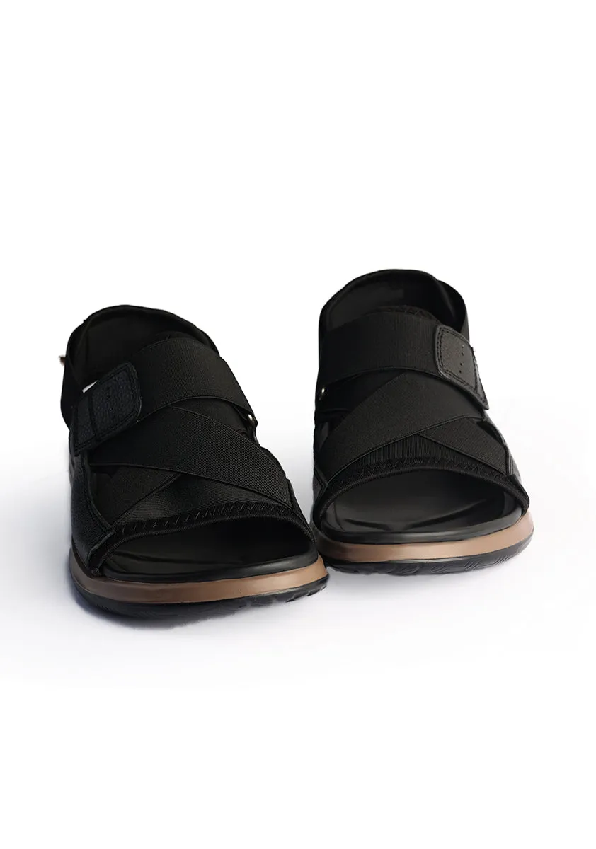 Classic Leather Black Sandal