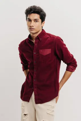 Corduroy Men's Casual Shirt