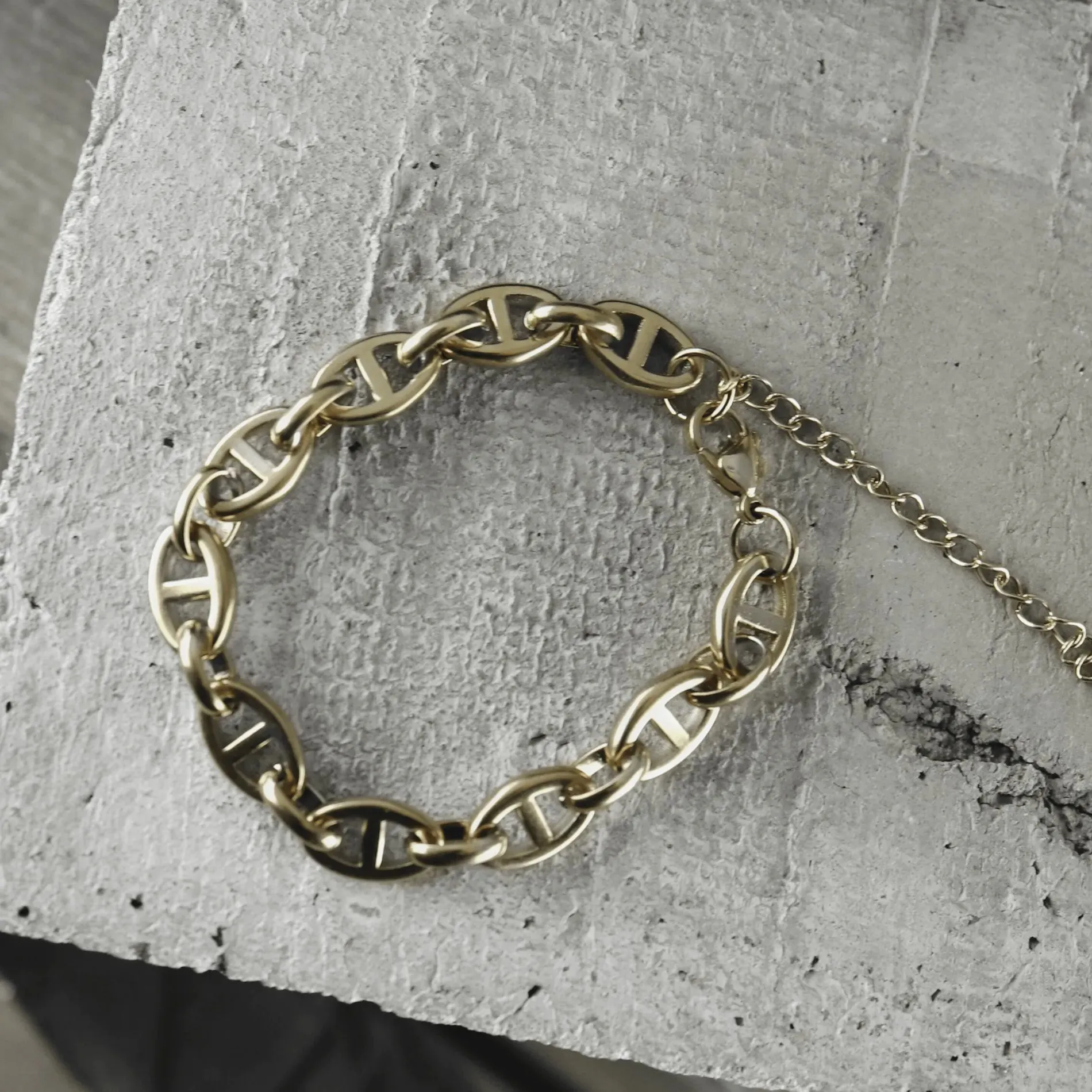 Courage Waterproof Multi Dansk Bracelet 18K Gold Plating