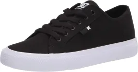 DC mens Manual Skate Shoe, Black/White, 5 US