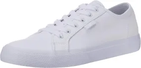 DC mens Manual Skate Shoe, White, 4.5 US