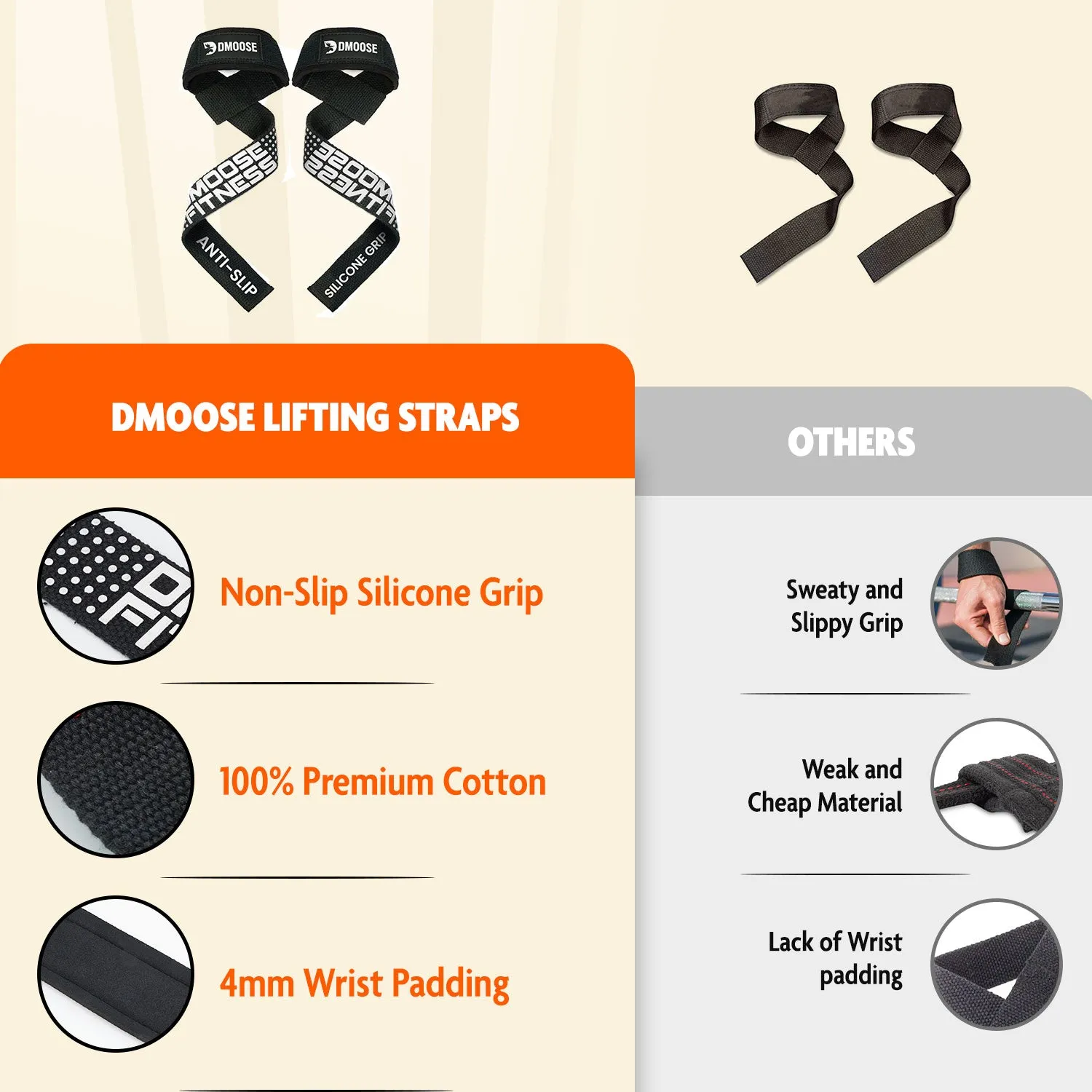 DMoose Lifting Straps