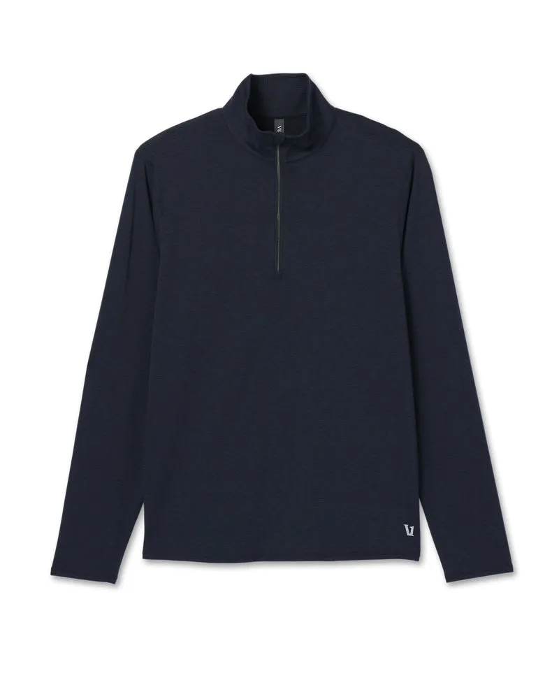Ease Performance 1/2 Zip 2.0: Ink Heather