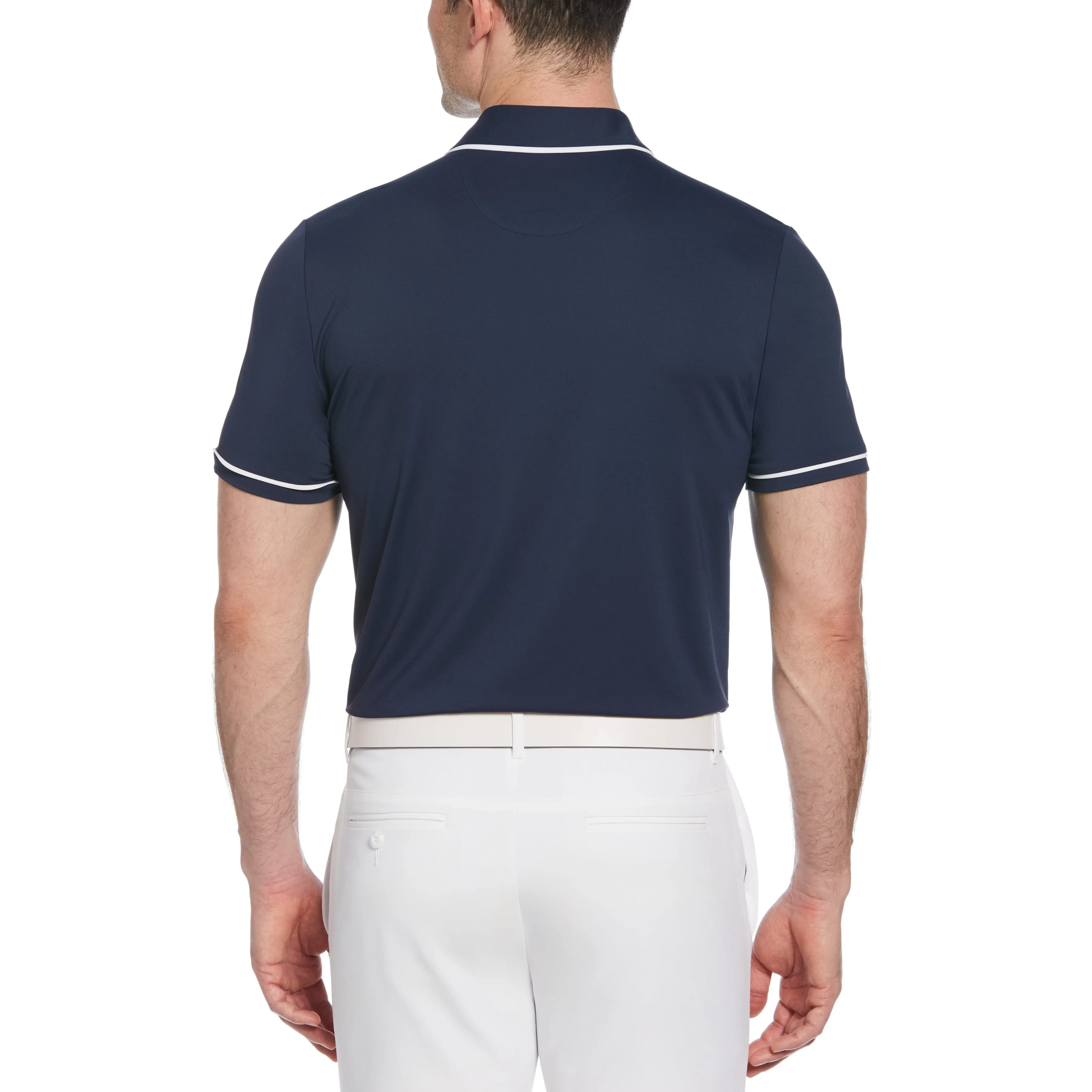 Engineered 80's Color Block Print Golf Polo