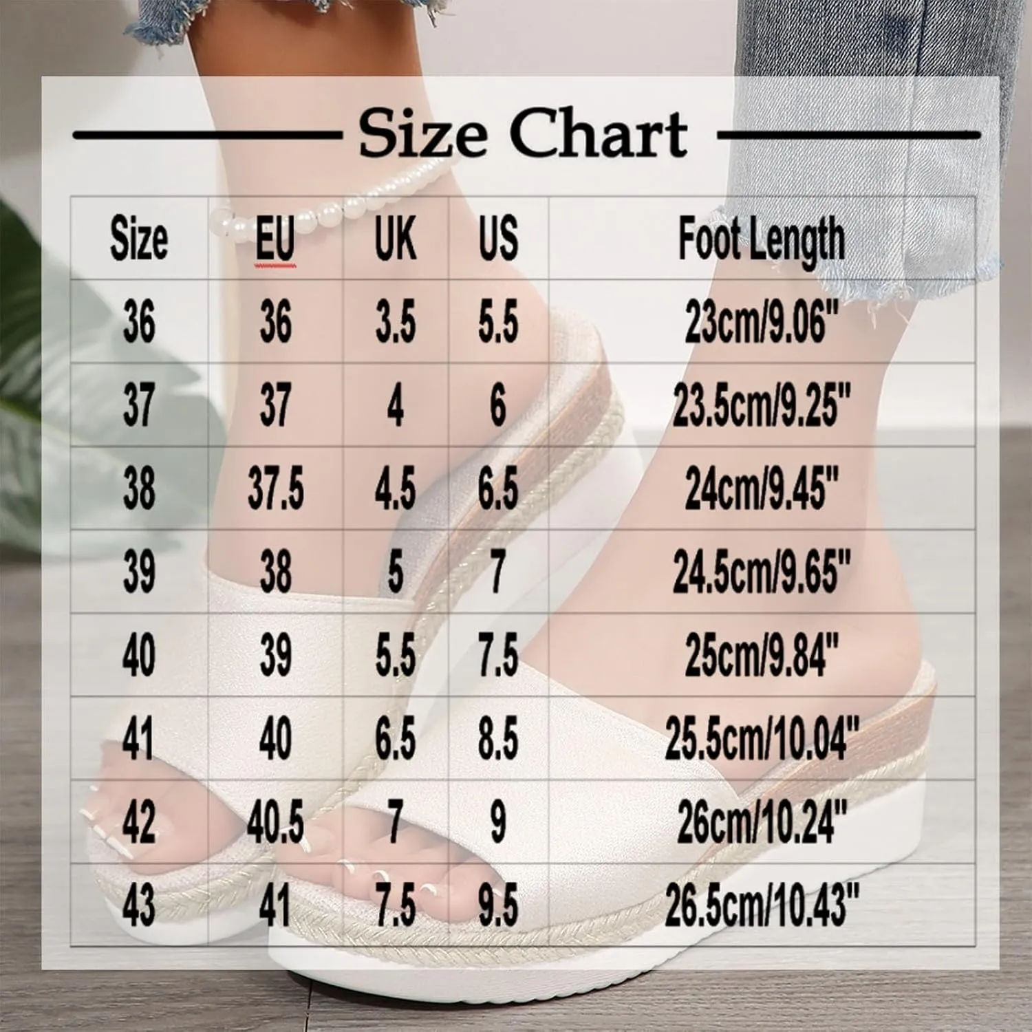 Espadrilles Femme, Slip On Women Wedge Sandals Espadrille Bohemia Slides Casual Dressy Summer Beach Shoes