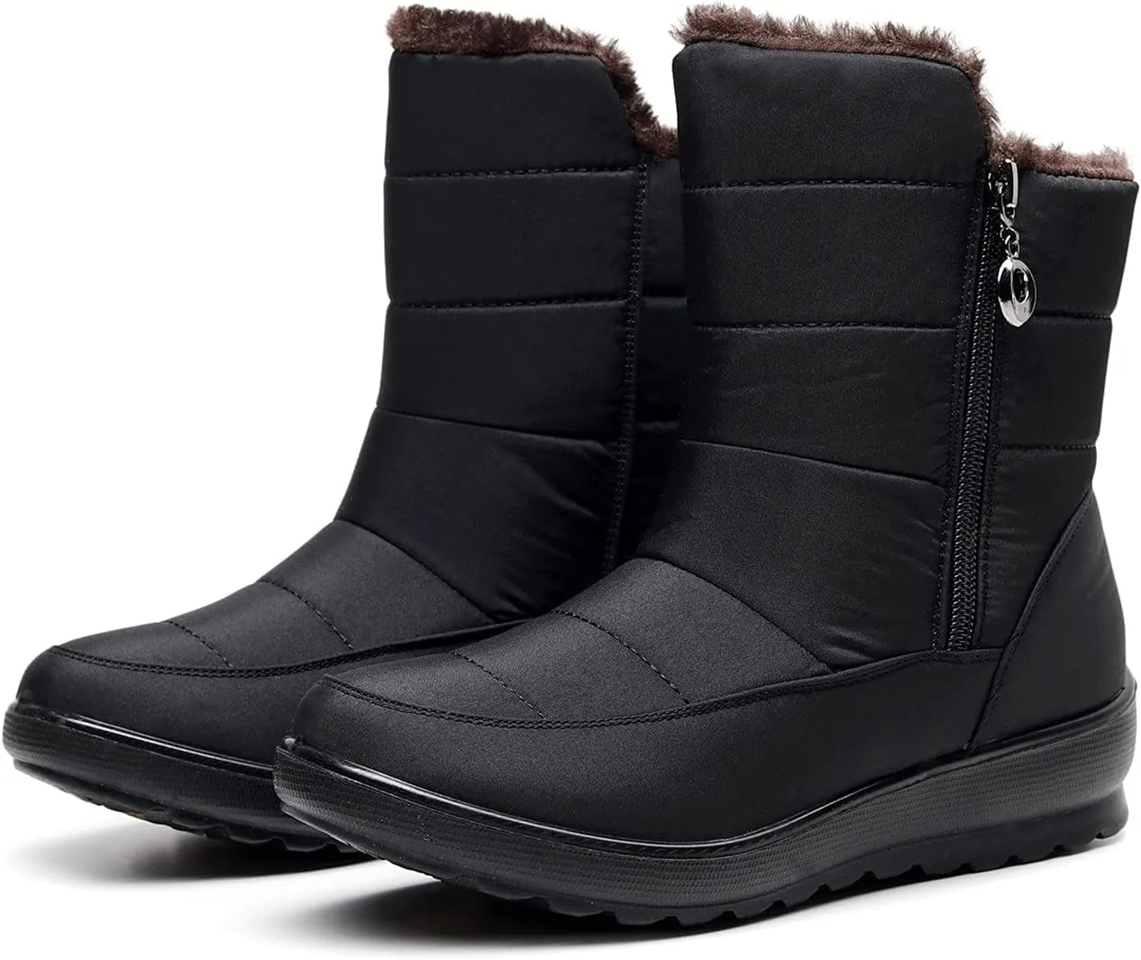 Extra Wide Width Women's Snow Boots Snow Boots Women Wide Width Women Winter Boots Non Slip Boots for Walking on Snow and Ice Women Waterproof Womens Boots