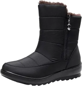 Extra Wide Width Women's Snow Boots Snow Boots Women Wide Width Women Winter Boots Non Slip Boots for Walking on Snow and Ice Women Waterproof Womens Boots