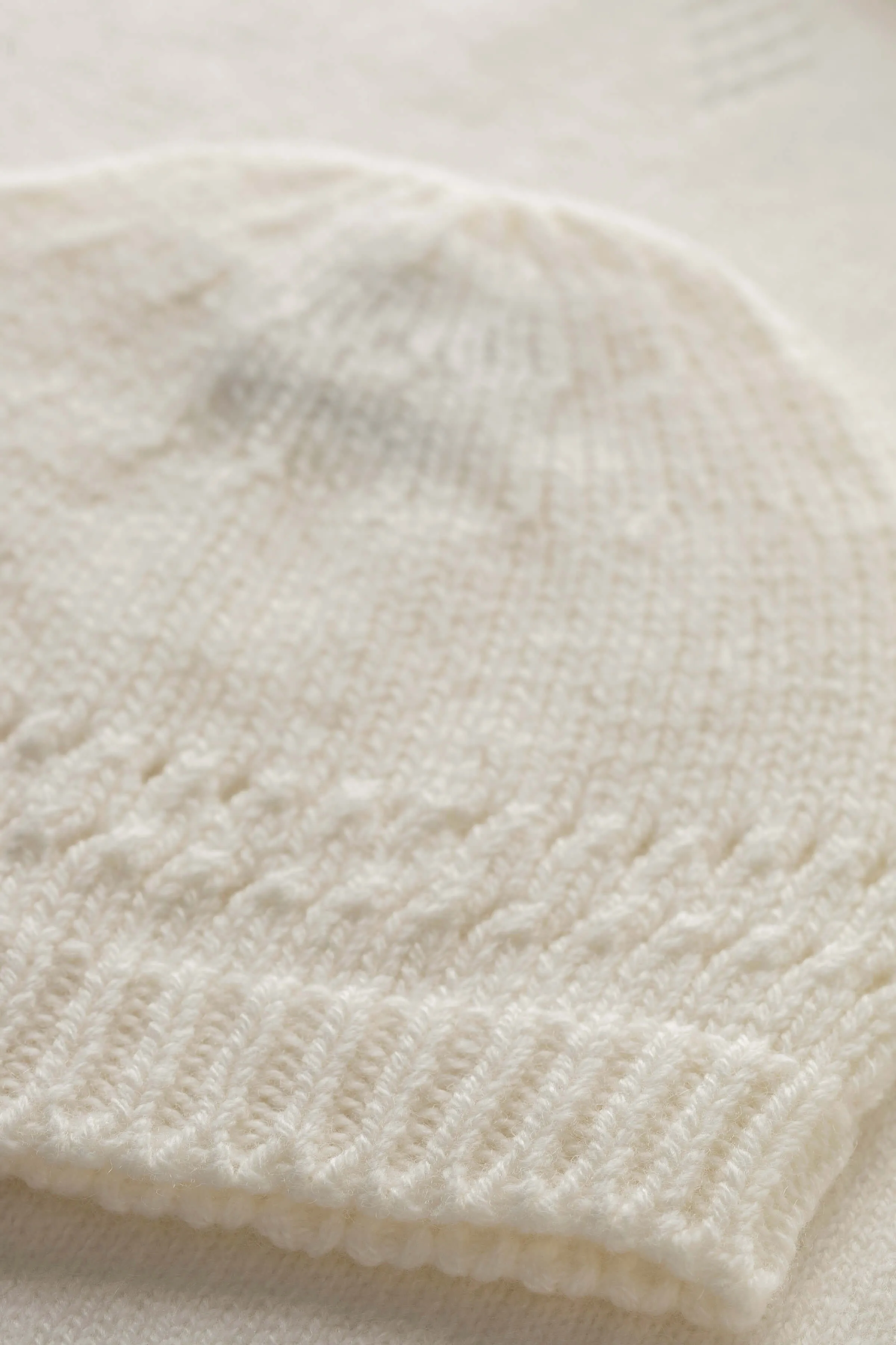 Hand Knitted Cashmere Baby Beanie