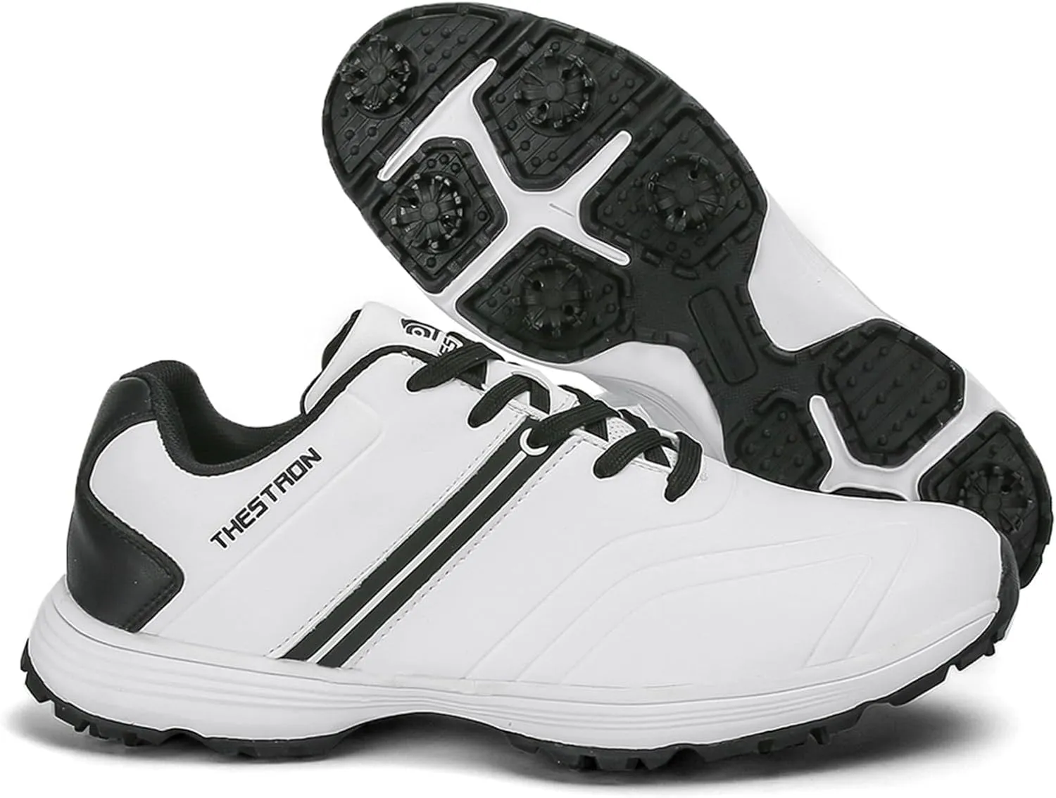 JiuQing Golf Shoes Men Waterproof Spikes Professional Golfing Trainers Anti Slip Comfortable