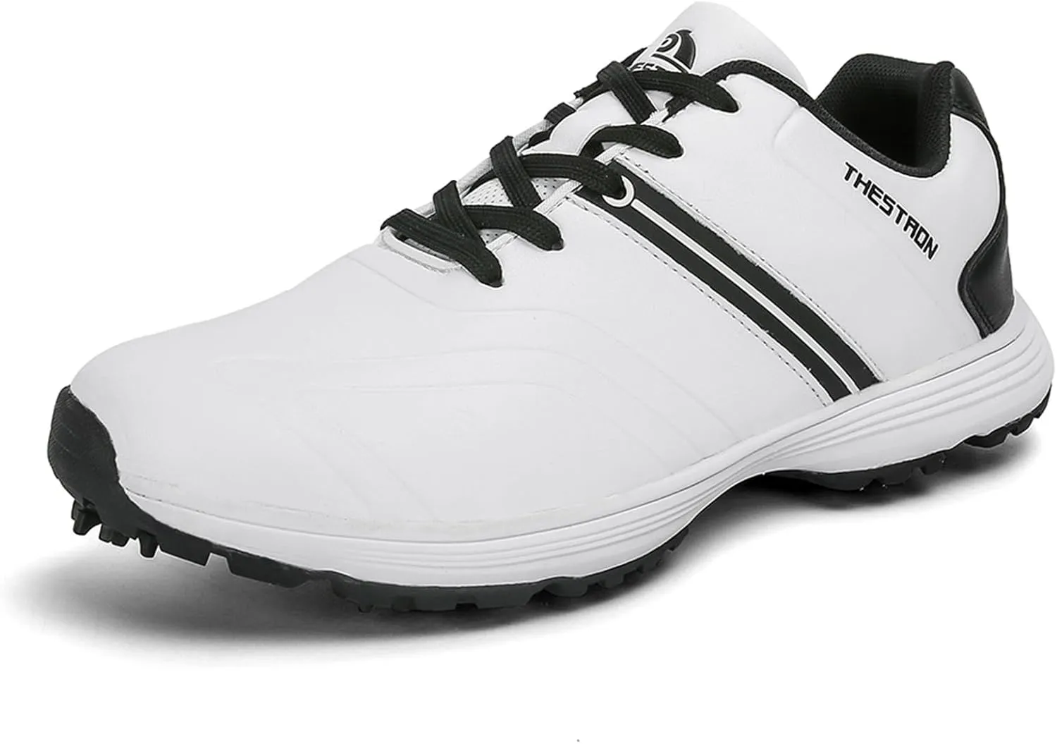 JiuQing Golf Shoes Men Waterproof Spikes Professional Golfing Trainers Anti Slip Comfortable