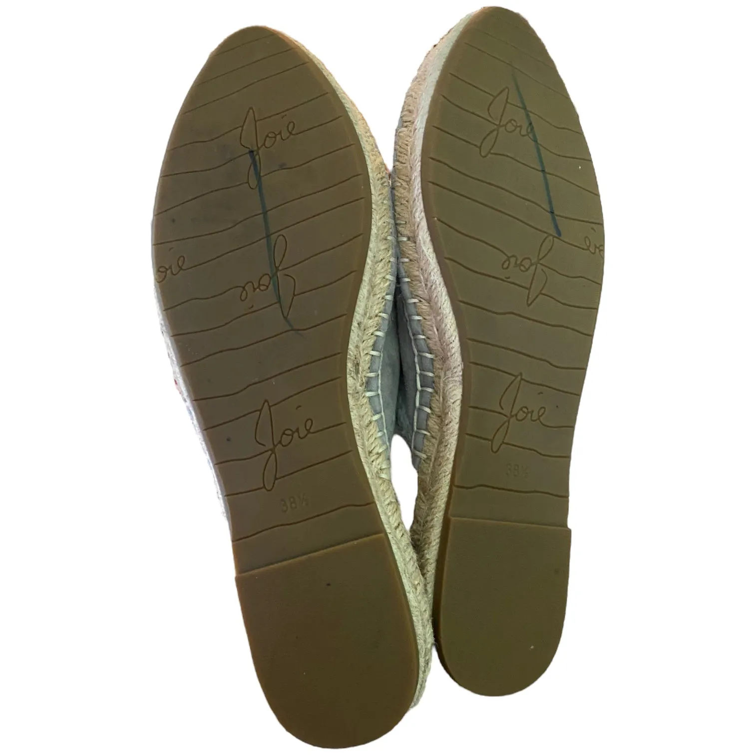 Joie Walda Blue Skylark Suede Espadrilles Size 38.5
