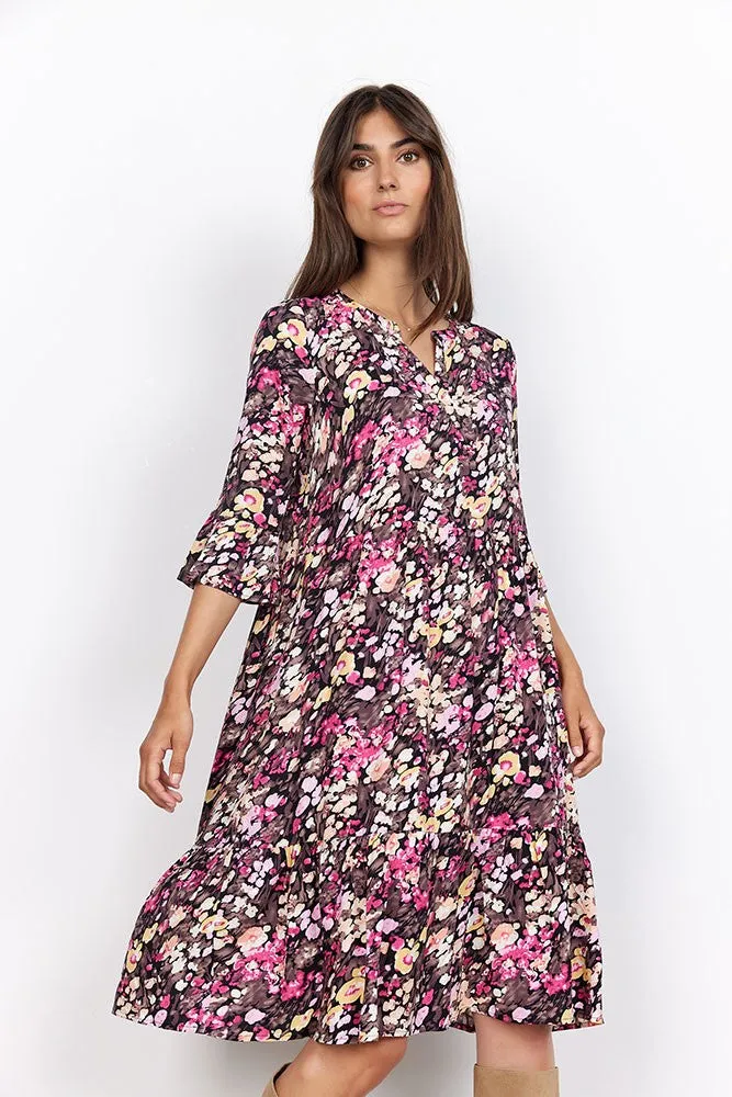Karelia 3 Dress - Fuchsia Rose Combi