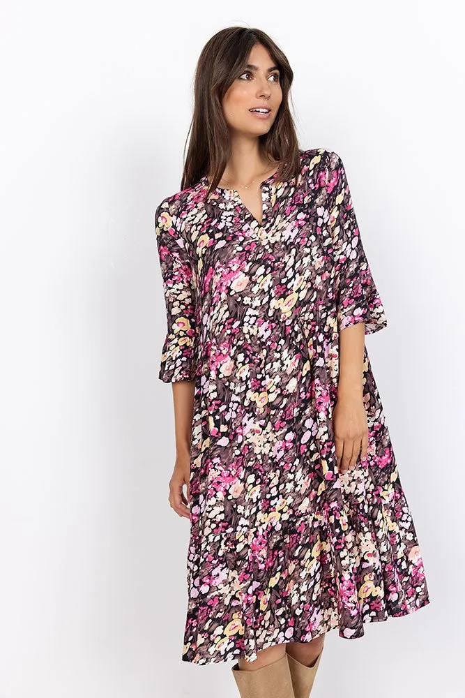 Karelia 3 Dress - Fuchsia Rose Combi