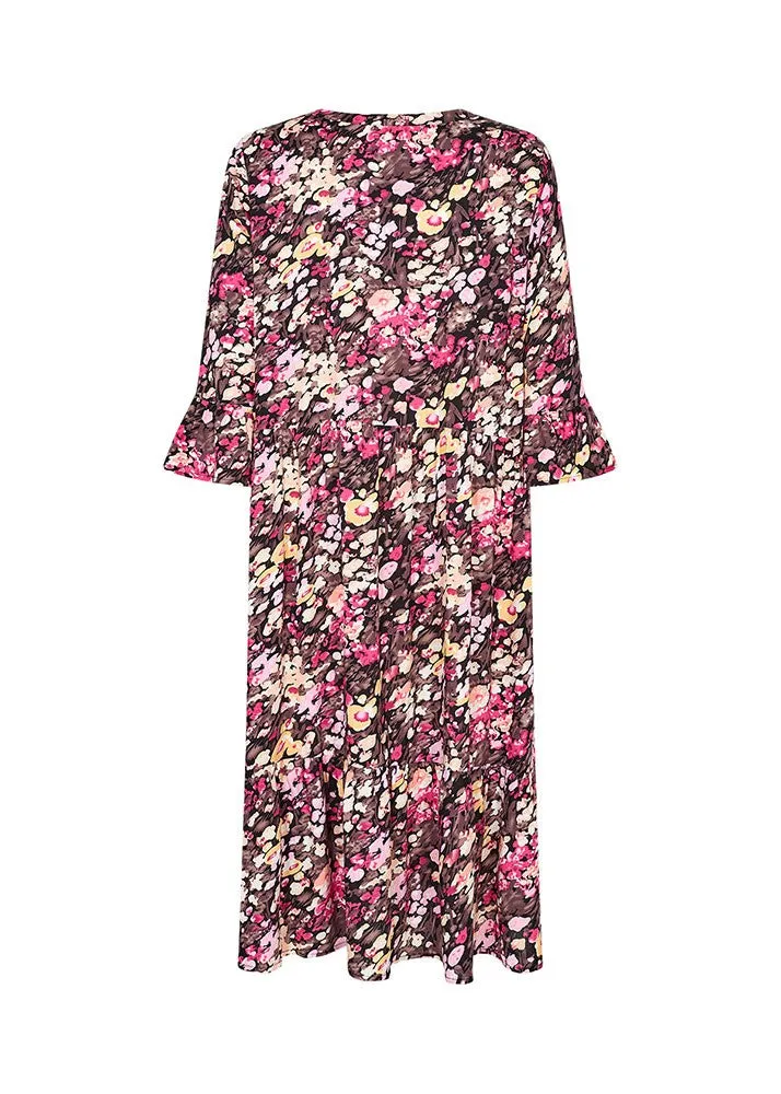 Karelia 3 Dress - Fuchsia Rose Combi