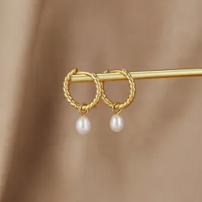 Layla Pearl Twist Earrings