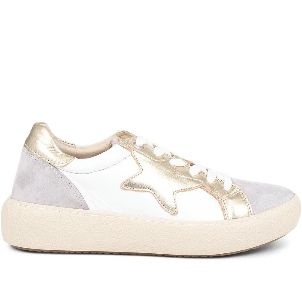 Leather Lace Up Trainers - PALMI37500 / 324 061