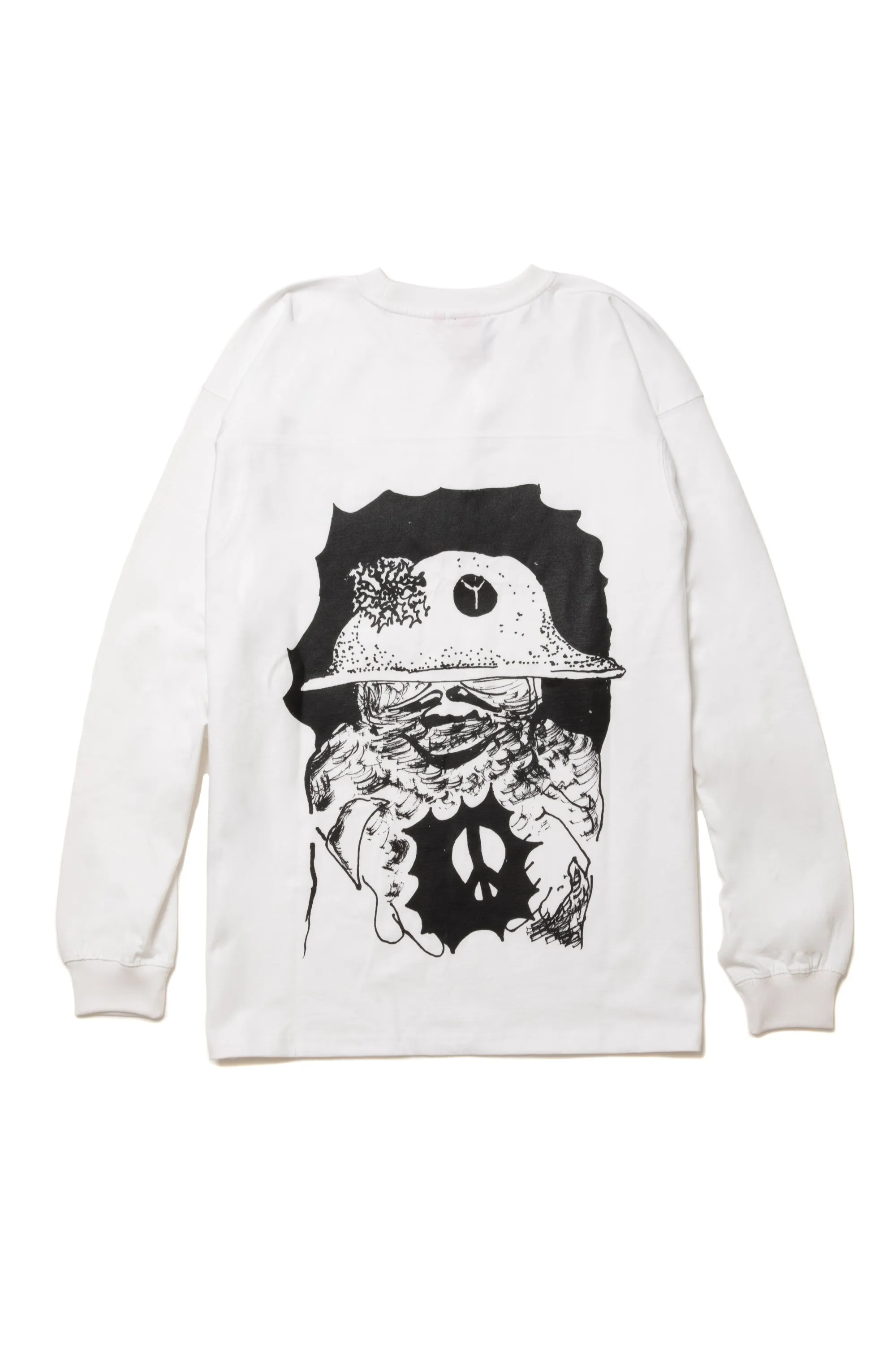 LOLA'S HARDWARE X hagt PEACE SYSTEM L/S TEE WHITE